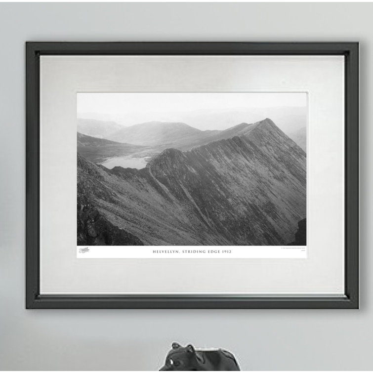 Helvellyn, Striding Edge 1912 by Francis Frith - Single Picture Frame Print