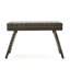 Table en faux style transitionnel avec cadre en fer de 16 po x 24 po et 15,75 po fait à la main, aucun assemblage requis