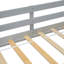 Lit simple mezzanine bas avec glissade, échelle, barrières de sécurité