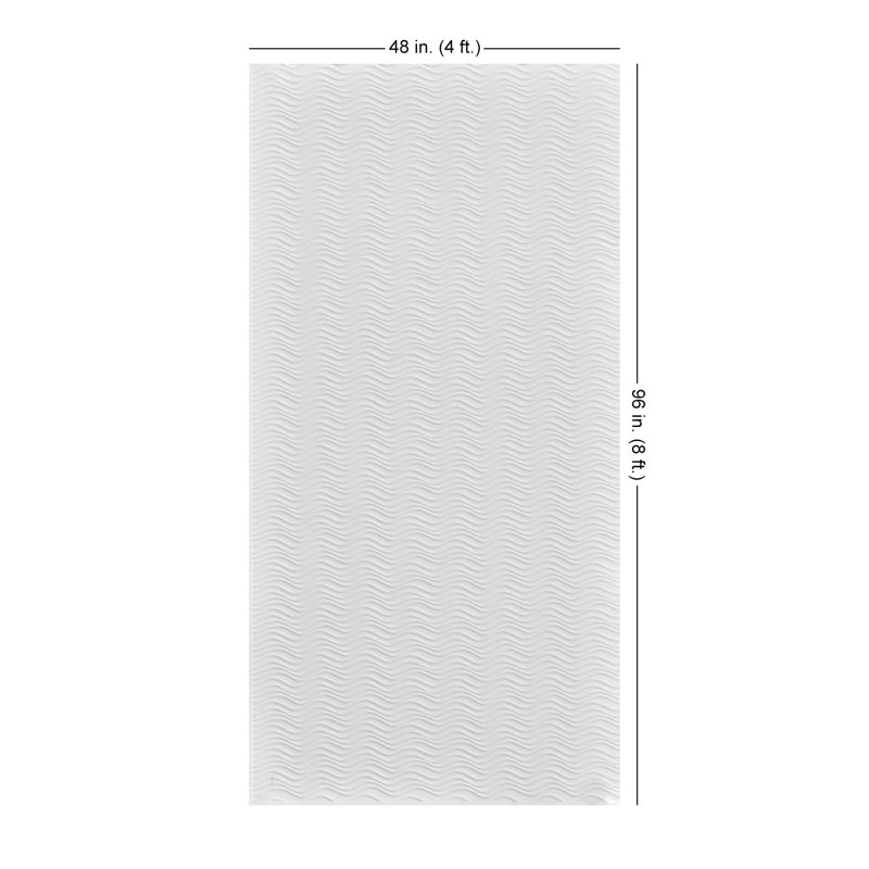 Wavation horizontal MirroFlex 4 pi x 8 pi Panneaux muraux 3D en PVC Glue Up 96 pieds carrés, Doré réfléchissant