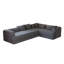 Canapé-lit convertible de 78,7 pouces avec coussin cylindrique, canapé-lit pliant en chenille, canapé-lit pliant avec poche latérale, canapé-lit de plancher, 2 pièces