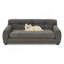 Canapé doux et confortable avec dossier et accoudoirs, adapté aux canapés rectangulaires modernes pour petits et moyens chiens, gris foncé-125428113