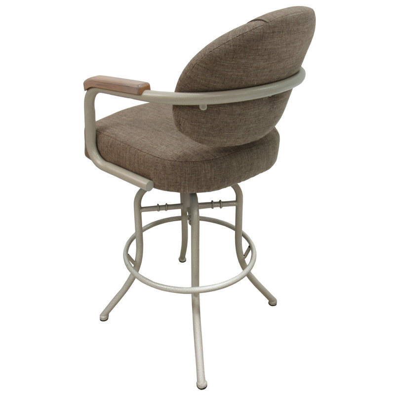 Tabouret de bar et de comptoir Adina, Beige, Beige bassin, Tabouret de bar (siège d'une hauteur de 30 po)