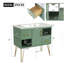 Ensemble de meuble-lavabo 36 po avec lavabo en résine, armoire de salle de bain simple autoportante moderne avec 2 tiroirs et 2 compartiments de rangement, armoire de rangement pour la salle de bain