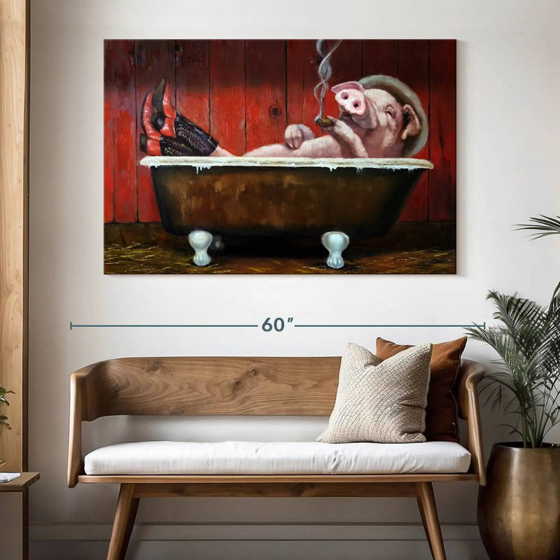 Brampt Hog Heaven, 34" H x 51" W