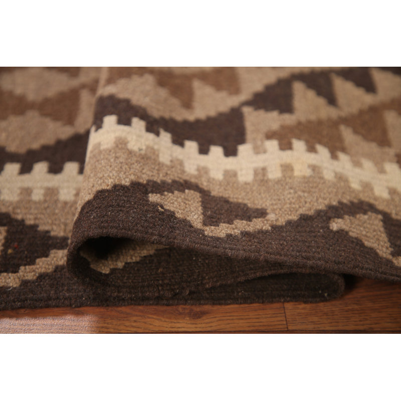 Tapis de couloir oriental géométrique Kilim 3 x 7