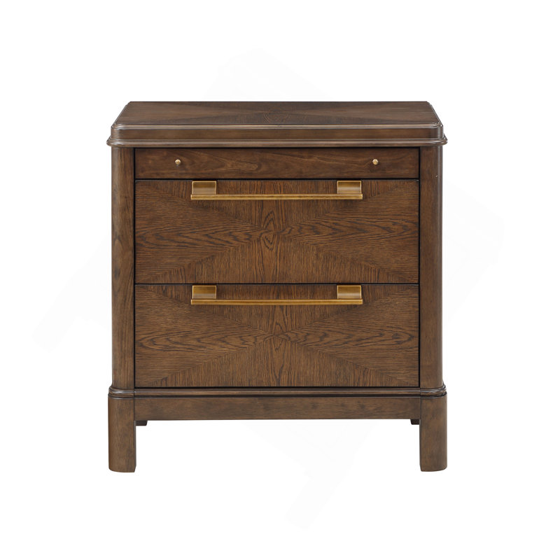 Engineered Woods - Nightstand - Dark Brown