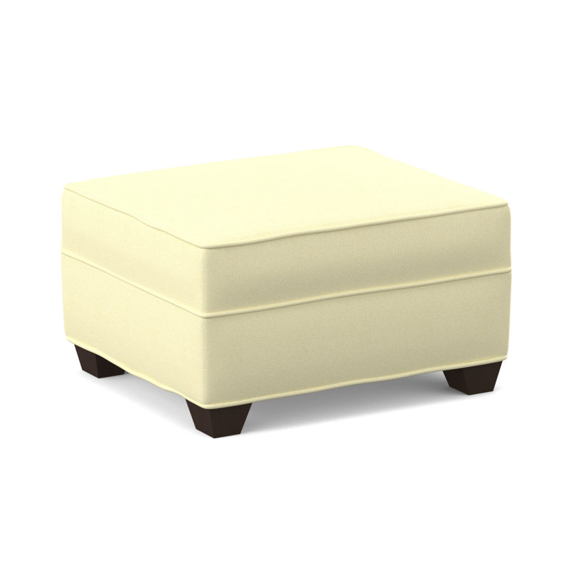 Repose-pieds rectangulaire large de 26 po Phillips, Cafelle, Coquille antique