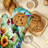 Flower & Bird Oven Mitt Cotton Twill