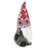 Fabric Gnome Table Sitter Set of 12 3.3" x 2.8" x 6.7"H Red/Gray/White