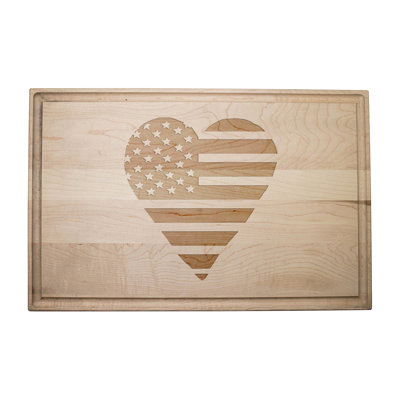 Heart Flag Cutting Board