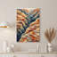 «Orange and Blue Canyon Layers in Mosaic Style», art mural sur toile-133061724