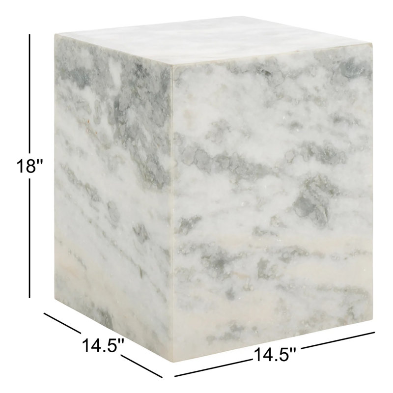 Table d'appoint Yantarni, Blanc