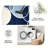 Blue and White Abstract Circles carpet-easy to clean, machine-washable, soft and comfortable; suitable for door mats, kitchens, living rooms, bedrooms, corridors, and laundry areas. Easy to clean, durable carpet for home decoration.-129045792
