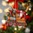 Santa's Train Wooden Ornament by G. Debrekht