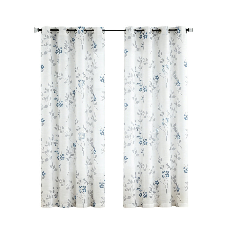 Semi Sheer Curtain Panel Pair