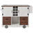 54" Rolling Kitchen Island With Drop Leaf And Power Outlet And 2 Drawers-120315199