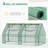 6' X 3' X 3' Portable Greenhouse, Garden Green House With 2 PE/Plastic Covers, Steel Frame And 2 Roll Up Windows-123283155-123283151