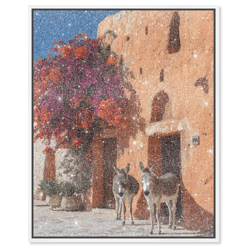 Morning Wait Print by Oliver Gal, 17"H x 21"W, White Floater Frame