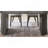 Valencia 80" Oval Gray Oak Finish Dining Table With Dual Pedestal Base – Seats 6