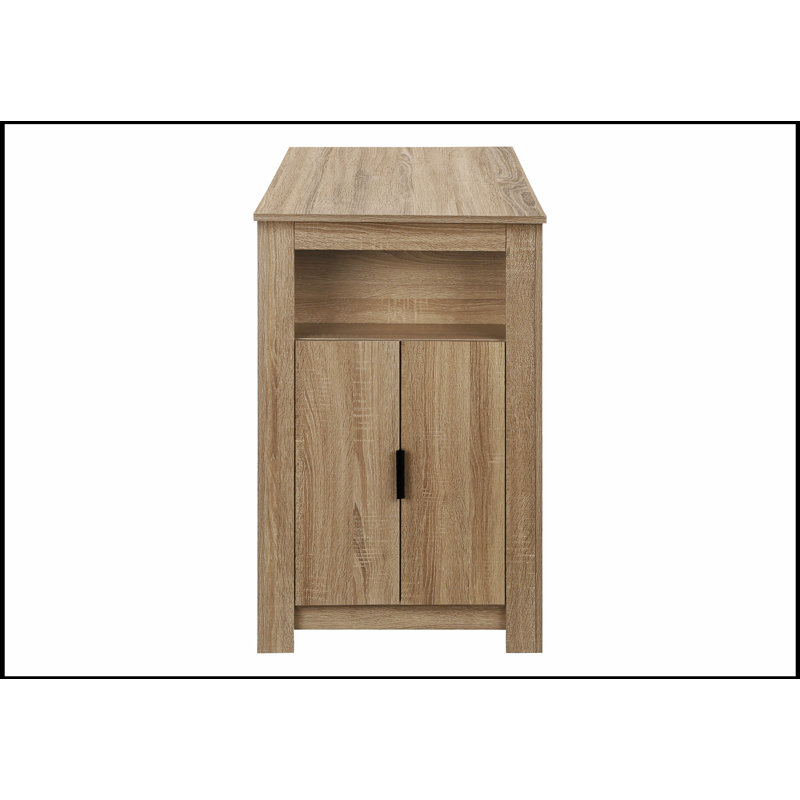 Table de salle à manger rectangulaire moderne à hauteur de comptoir de 48 pouces avec rangement intégré pour les petites cuisines et les salles à manger