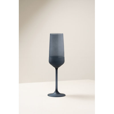 Elegant Champagne Glass Set (2 Pieces), 100% Glass, 2.6 x 2.6 x 8.9 inches | 6.6 fl oz Capacity | Perfect for Celebrations & Special Occasions