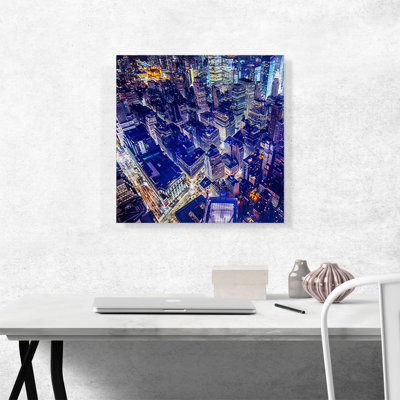 «Shanghai China Blue», reproduction de photo sur toile tendue