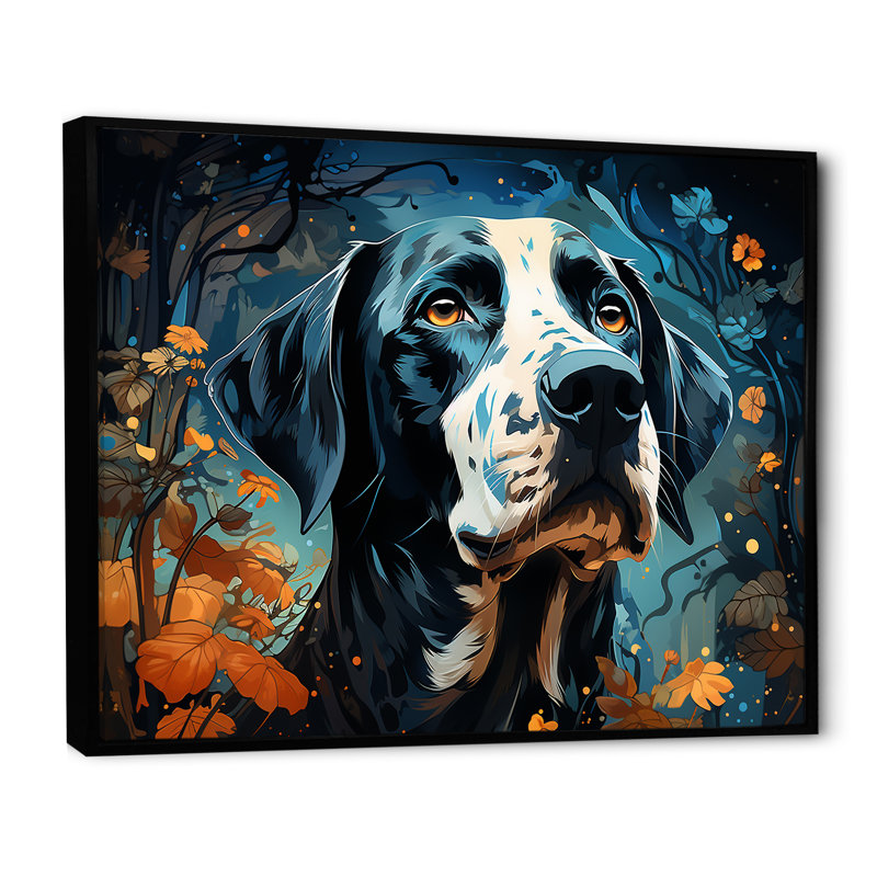 «Dalmatian Dream III», reproduction sur toile, H 16 po x l 32 po x P 1 po, Cadre flottant noir