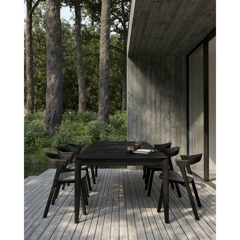 Bok Outdoor Teak Dining Table, 39.5" W x 98.5" L