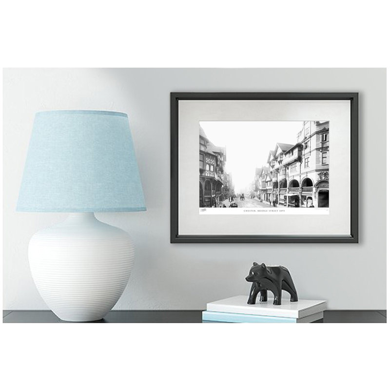 Chester, Bridge Street 1895 by Francis Frith - Single Picture Frame Print, 28cm H x 36cm W x 2.3cm D