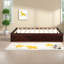 Lit simple avec rangement, bois massif, chambre d'enfant moderne