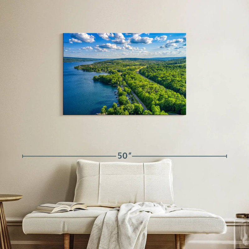 Paysage du lac Alvord Keuka, H 24 po x l 36 po