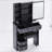 29.2" Small Space Left Drawer Desktop Vanity Table + Cushioned Stool, Extra Large Right Sliding Mirror, Multi Layer High Capacity Storage, Practical Fashionable Dresser, Suitable For Small Space-737244903