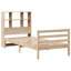 Bookcase Bed Without Mattress Solid Wood Pine-566539182