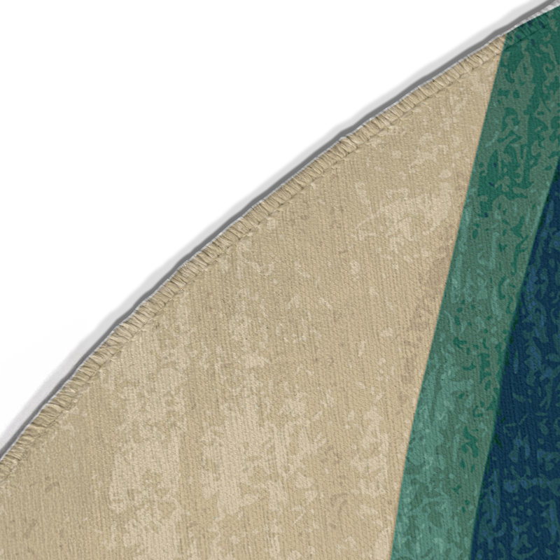Sunlit Reflections Indoor And Outdoor Area Rug, Round 5'