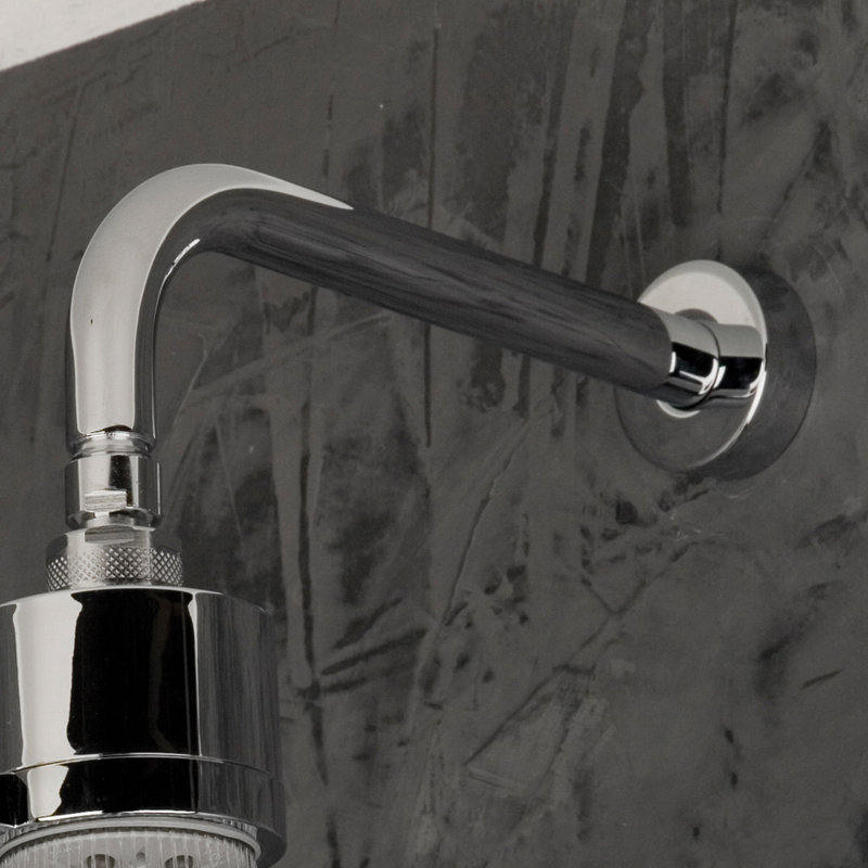 Cigno Wall Mount Shower Arm, Polished Chrome
