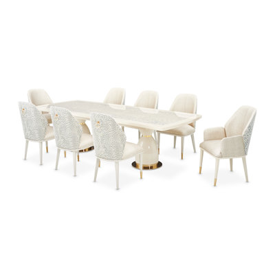Lisbon 9 - Piece Dining Set
