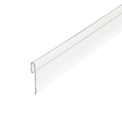 Outwater Plastic J Channel Fits Material 1/64 Inch Thick Clear Polyester Cap Moulding 48 Inch Length (Pack Of 3)