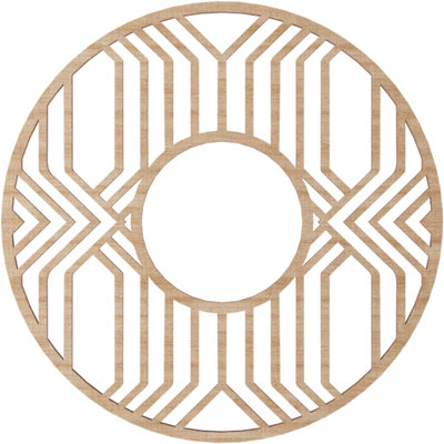 16"OD x 5 7/8"ID x 3/8"T Empire Wood Fretwork Pierced Ceiling Medallion, Cherry