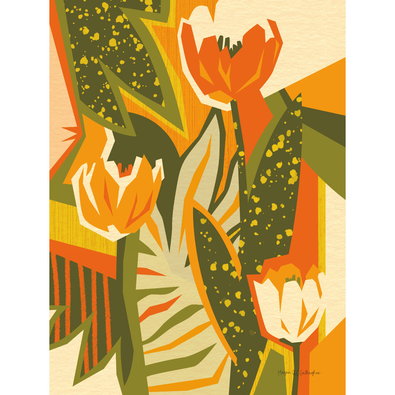 Tulipes tropicales, Non, H 40 po x l 30 po, Toile tendue