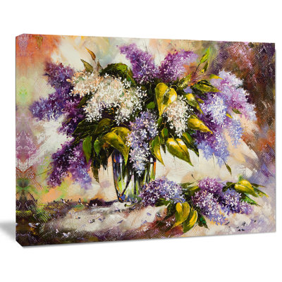 " Lilac Bouquet In A Vase "