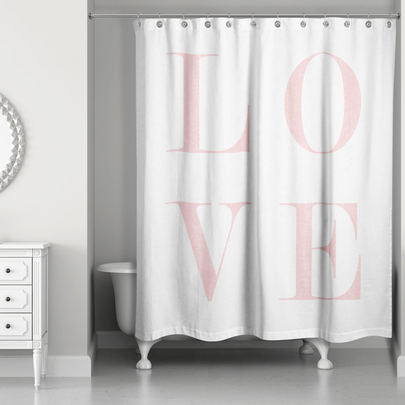 Rideau de douche simple love Ferreira