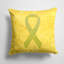 Housse de coussin d'extérieur carré Ribbon for Sarcoma, Bone or Bladder Cancer-184573750