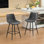 Tabouret de comptoir moderne en similicuir