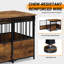 Table de bout avec cage de rangement pour animaux 31,4 po