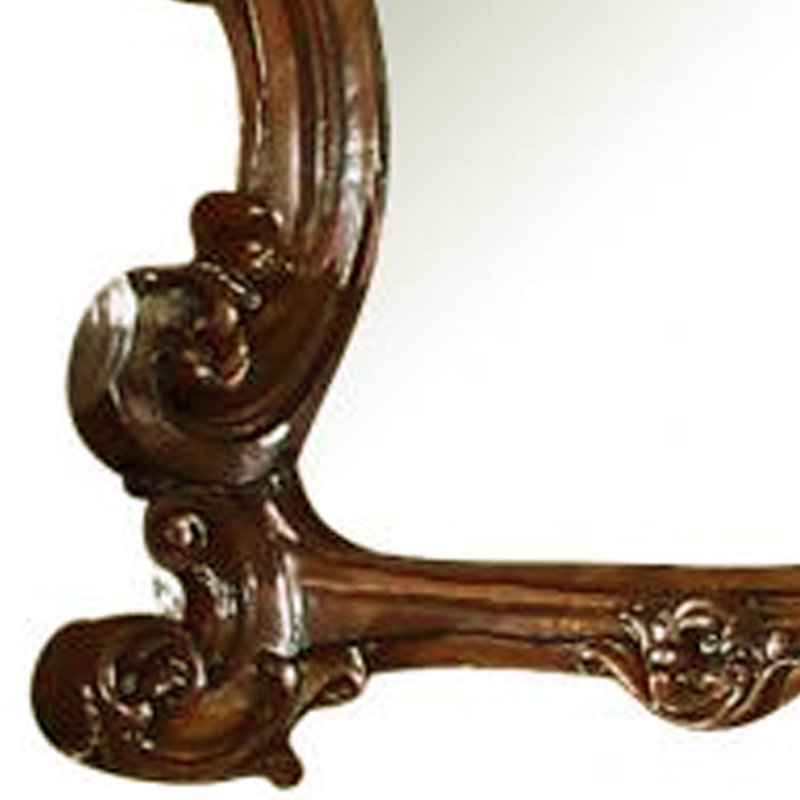 Miroir arqué pour commode Carlene, Or Patine
