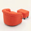 Ensemble de fauteuil pivotant avec repose-pieds-1243098536