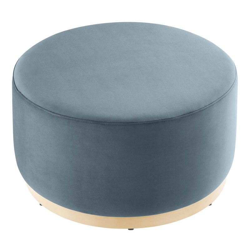 Repose-pieds rembourré Modway Tilden, Velours bleu