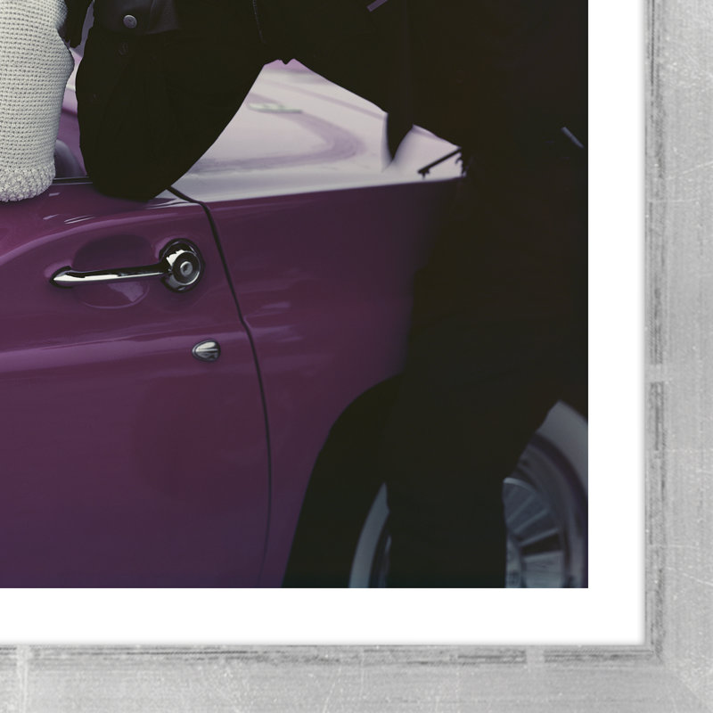 Police Officer Examining License Of Woman Giclee Print by Getty Images, White, 21" H x 17" W x 1.75" D