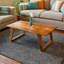 Tommen Solid Wood Sled Coffee Table-488301740